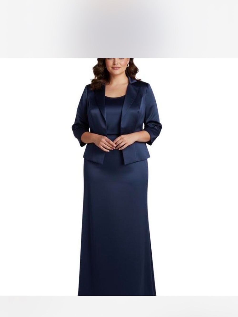 Navy 2 Piece Blazer Dress